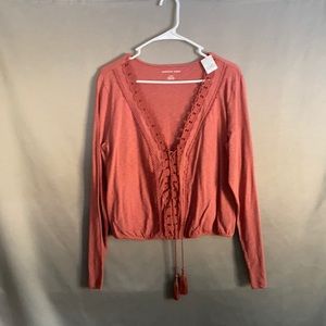 Brand new large American Eagle long sleev blouse